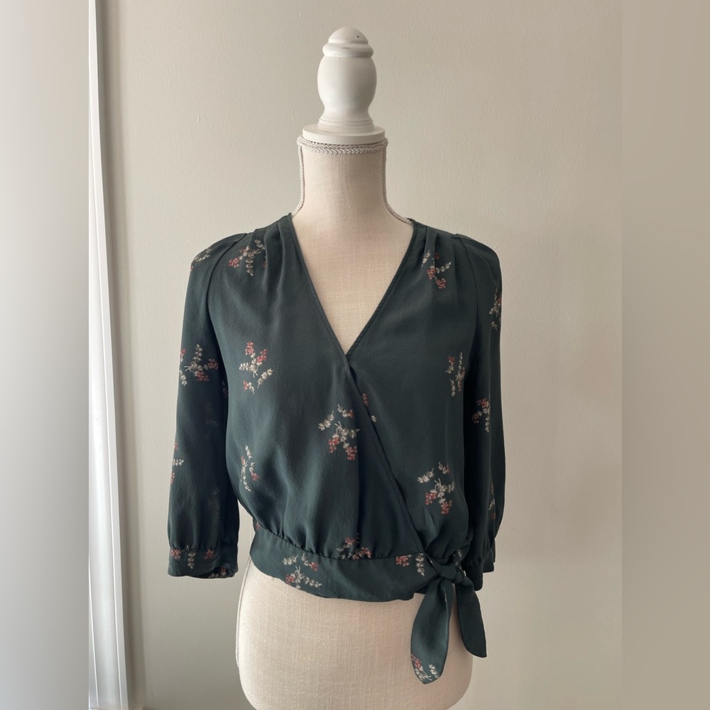 Madewell Silk Floral Top